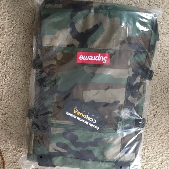 Supreme woodland camo tote backpack ss19 military - Picture 3 of 4